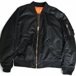 Alpha Industries MA-1 Flight Bomber Jacket | Black | Size Large